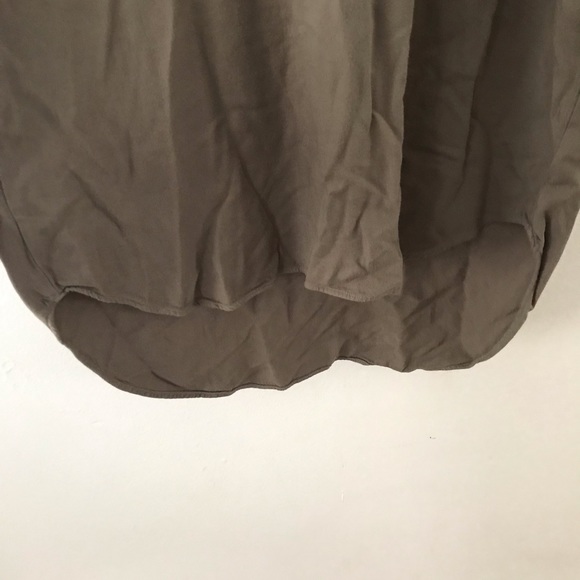 Cloth & Stone High Low Army Green Tshirt - Picture 3 of 4